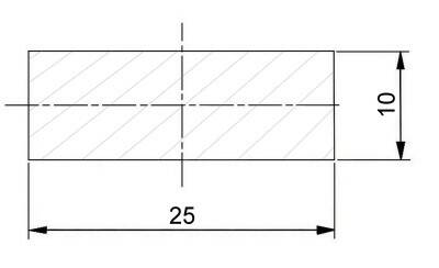 Plochá ocel 25 x 10 mm válcovaná